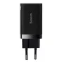 Baterijas, akumulatori un lādētāji - Baseus Super Si Pro Quick Charger USB + USB-C 30W (black) CCSUPP-E01 - ātri pasūtīt no ražotāja