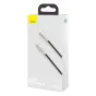 Kabeļi - USB-C kabelis Lightning Baseus Cafule, PD, 20W, 0,25m (melns) CATLJK-01 - ātri pasūtīt no ražotāja