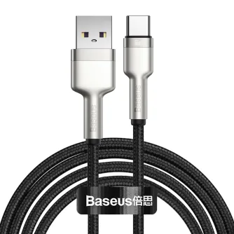 Kabeļi - USB cable for USB-C Baseus Cafule, 66W, 2m (black) CAKF000201 - ātri pasūtīt no ražotāja