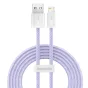 Baseus Dynamic cable USB to Lightning, 2.4A, 2m (Purple) CALD000505