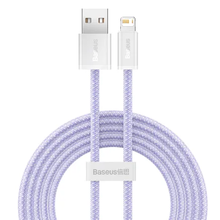 Baseus Dynamic cable USB to Lightning, 2.4A, 2m (Purple) CALD000505