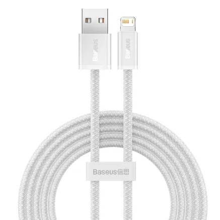 Baseus Dynamic cable USB to Lightning, 2.4A, 2m (White) CALD000502