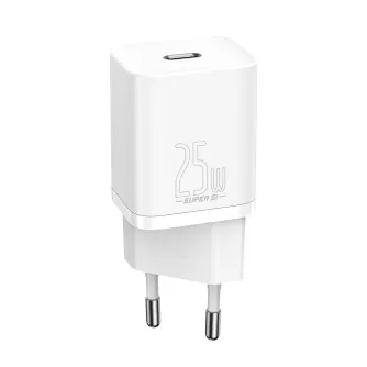 Baterijas, akumulatori un lādētāji - adowarka sieciowa Baseus Super Si Quick Charger 1C 25W (white) CCSP020102 - ātri pasūtīt no ražotāja