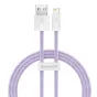 Discontinued - Baseus Dynamic cable USB to Lightning, 2.4A, 1m (purple) CALD000405