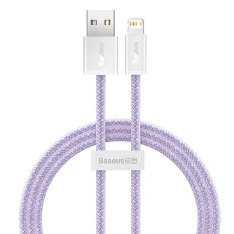 Discontinued - Baseus Dynamic cable USB to Lightning, 2.4A, 1m (purple) CALD000405