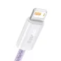 Discontinued - Baseus Dynamic cable USB to Lightning, 2.4A, 1m (purple) CALD000405