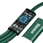 Kabeļi - Baseus Rapid Series 3-in-1 cable USB-C For M+L+T 20W 1.5m (Green ) CAMLT-SC06 - ātri pasūtīt no ražotāja
