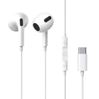 Sortimenta jaunumi - Baseus Encok C17 Earphones (white) NGCR010002 - ātri pasūtīt no ražotāja