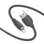 Kabeļi - Baseus Jelly cable USB to Lightning, 2,4A, 1,2m (black) CAGD000001 - ātri pasūtīt no ražotāja