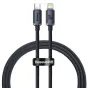 Kabeļi - Baseus Crystal cable USB-C to Lightning, 20W, PD, 1.2m (black) CAJY000201 - ātri pasūtīt no ražotāja
