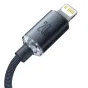 Kabeļi - Baseus Crystal cable USB-C to Lightning, 20W, PD, 1.2m (black) CAJY000201 - ātri pasūtīt no ražotāja
