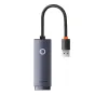 Network adapter Baseus Lite Series USB to RJ45, 1000Mbps (grey) WKQX000113