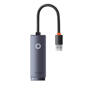 Sortimenta jaunumi - Network adapter Baseus Lite Series USB to RJ45, 1000Mbps (grey) WKQX000113 - ātri pasūtīt no ražotāja