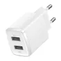 Baterijas, akumulatori un lādētāji - Baseus Compact Quick Charger, 2x USB, 10.5W (white) CCXJ010202 - ātri pasūtīt no ražotāja