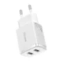 Baterijas, akumulatori un lādētāji - Baseus Compact Quick Charger, 2x USB, 10.5W (white) CCXJ010202 - ātri pasūtīt no ražotāja
