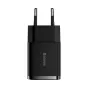 Wall charger - Baseus Compact Quick Charger, 2x USB, 10.5W (black) CCXJ010201 - quick order from manufacturer