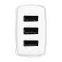 Baterijas, akumulatori un lādētāji - Baseus Compact Quick Charger, 3x USB, 17W (White) CCXJ020102 - ātri pasūtīt no ražotāja