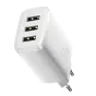Baterijas, akumulatori un lādētāji - Baseus Compact Quick Charger, 3x USB, 17W (White) CCXJ020102 - ātri pasūtīt no ražotāja