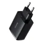 Baterijas, akumulatori un lādētāji - Baseus Compact Quick Charger, 3x USB, 17W (Black) CCXJ020101 - ātri pasūtīt no ražotāja