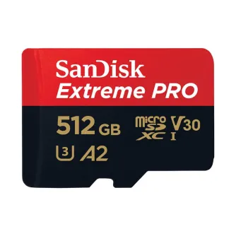 Memory Cards - Memory card SANDISK EXTREME PRO microSDXC 512GB 200/140 MB/s UHS-I U3 (SDSQXCD-5 - quick order from manufacturer