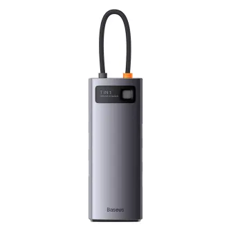 Sortimenta jaunumi - Hub 7in1 Baseus Metal Gleam Series, USB-C to 3x USB 3.0 + 2x HDMI + USB-C PD + Ethernet RJ45 WKWG040113 - ātri pasūtīt no ražotāja