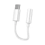 Sortimenta jaunumi - Cable Vipfan L08 USB-C to mini jack 3.5mm AUX, 10cm (white) L08 - ātri pasūtīt no ražotāja
