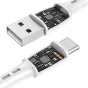 Kabeļi - USB to USB-C cable Vipfan Racing X05, 3A, 3m (white) X05TC-3m-white - ātri pasūtīt no ražotāja