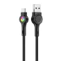 Discontinued - USB to Micro USB cable Vipfan Colorful X08, 3A, 1.2m (black) X08MK