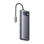 Sortimenta jaunumi - Hub 9in1 Baseus Metal Gleam Series, USB-C to 2x USB 3.0 + 2x HDMI + USB 2.0 + USB-C PD + Ethernet RJ45 + microSD/SD WKWG060013 - ātri pasūtīt no ražotāja