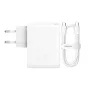 Kabeļi - Wall charger Baseus GaN5 Pro USB-C + USB, 100W + 1m cable (white) CCGP090202 - ātri pasūtīt no ražotāja