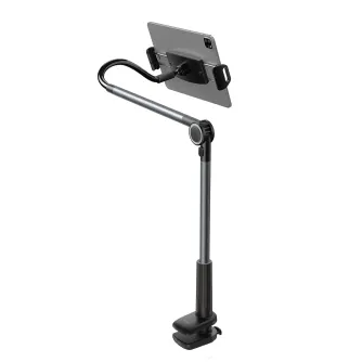 Telefonu statīvi - Phone / tablet rotary clip holder Baseus Otaku Life Rotary Pro (gray) LUZQ000013 - ātri pasūtīt no ražotāja