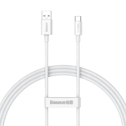 Baseus Superior Series Cable USB to USB-C, 65W, PD, 1m (white) CAYS000902