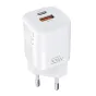Kabeļi - Wall Charger Choetech, 33W, PD5006 A+C dual port (white) PD5006-EU-WH - ātri pasūtīt no ražotāja