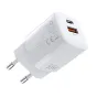 Kabeļi - Wall Charger Choetech, 33W, PD5006 A+C dual port (white) PD5006-EU-WH - ātri pasūtīt no ražotāja