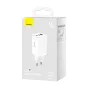Wall charger Baseus GaN5 Pro 2xUSB-C + USB, 65W (white) CCGP120202
