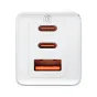 Kabeļi - Wall charger Baseus GaN5 Pro 2xUSB-C + USB, 65W (white) CCGP120202 - ātri pasūtīt no ražotāja