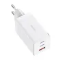 Kabeļi - Wall charger Baseus GaN5 Pro 2xUSB-C + USB, 65W (white) CCGP120202 - ātri pasūtīt no ražotāja