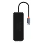 Sortimenta jaunumi - Hub 5in1 Baseus AcmeJoy series USB-C to 2xUSB 3.0 + USB 2.0 + USB-C PD + RJ45 (dark grey) WKJZ010113 - ātri pasūtīt no ražotāja