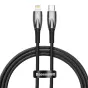 Kabeļi - USB-C cable for Lightning Baseus Glimmer Series, 20W, 1m (Black) CADH000001 - ātri pasūtīt no ražotāja