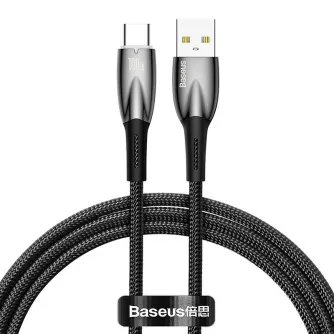 Kabeļi - USB cable for USB-C Baseus Glimmer Series, 100W, 1m (Black) CADH000401 - ātri pasūtīt no ražotāja