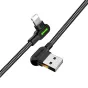 Kabeļi - USB-Lightning kabelis, Mcdodo CA-4673, leņķveida, 1,8 m (melns) CA-4673 - ātri pasūtīt no ražotāja