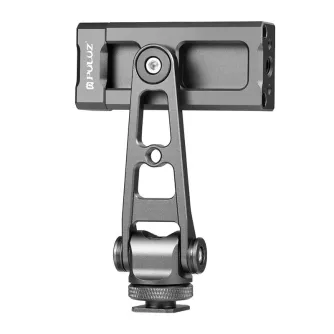 Smartphone Holders - Swivel phone holder Puluz with universal 1/4 mount (black) PU3207B - quick order from manufacturer