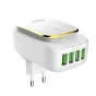 Kabeļi - Wall charger LDNIO A4405 4USB, LED lamp + USB-C Cable A4405 Type C - ātri pasūtīt no ražotāja