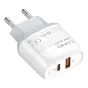 Kabeļi - Wall charger LDNIO A2424C USB, USB-C 20W + USB-C - Lightning Cable A2424C Type C to lig - ātri pasūtīt no ražotāja