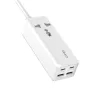 Sortimenta jaunumi - Power strip with 1 AC socket, 2x USB, 2x USB-C LDNIO SC1418, EU/US, 2500W (white) SC1418 EU - ātri pasūtīt no ražotāja