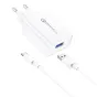 Kabeļi - Foneng EU13 Wall Charger + USB to USB-C Cable, 3A (White) EU13 Type-C - ātri pasūtīt no ražotāja