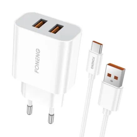 Foneng Dual USB Charger EU45 Type-C 45W EU45 Type-C