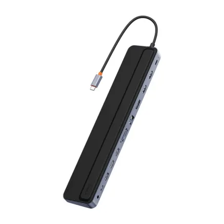Hub 12w1 Baseus EliteJoy Gen2 series USB-C do 2xHDMI+ 3xUSB 3.0+ PD+ DP+ SD/