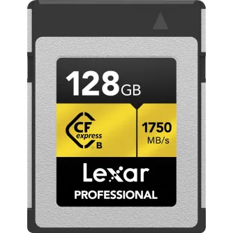 Atmiņas kartes - LEXAR CFEXPRESS PRO GOLD R1750/W1500 128GB LCXEXPR128G-RNENG - ātri pasūtīt no ražotāja