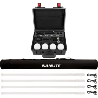 LED Gaismas nūjas - KIT NANLITE PAVOTUBE T8-7X-4 LIGHT KIT & PAVOBULB 10C 4 BULB KIT 123599 - ātri pasūtīt no ražotāja
